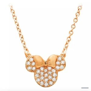 NWT Minnie Mouse Icon Necklace by CRISLU – Rose Gold for Disney Parks
